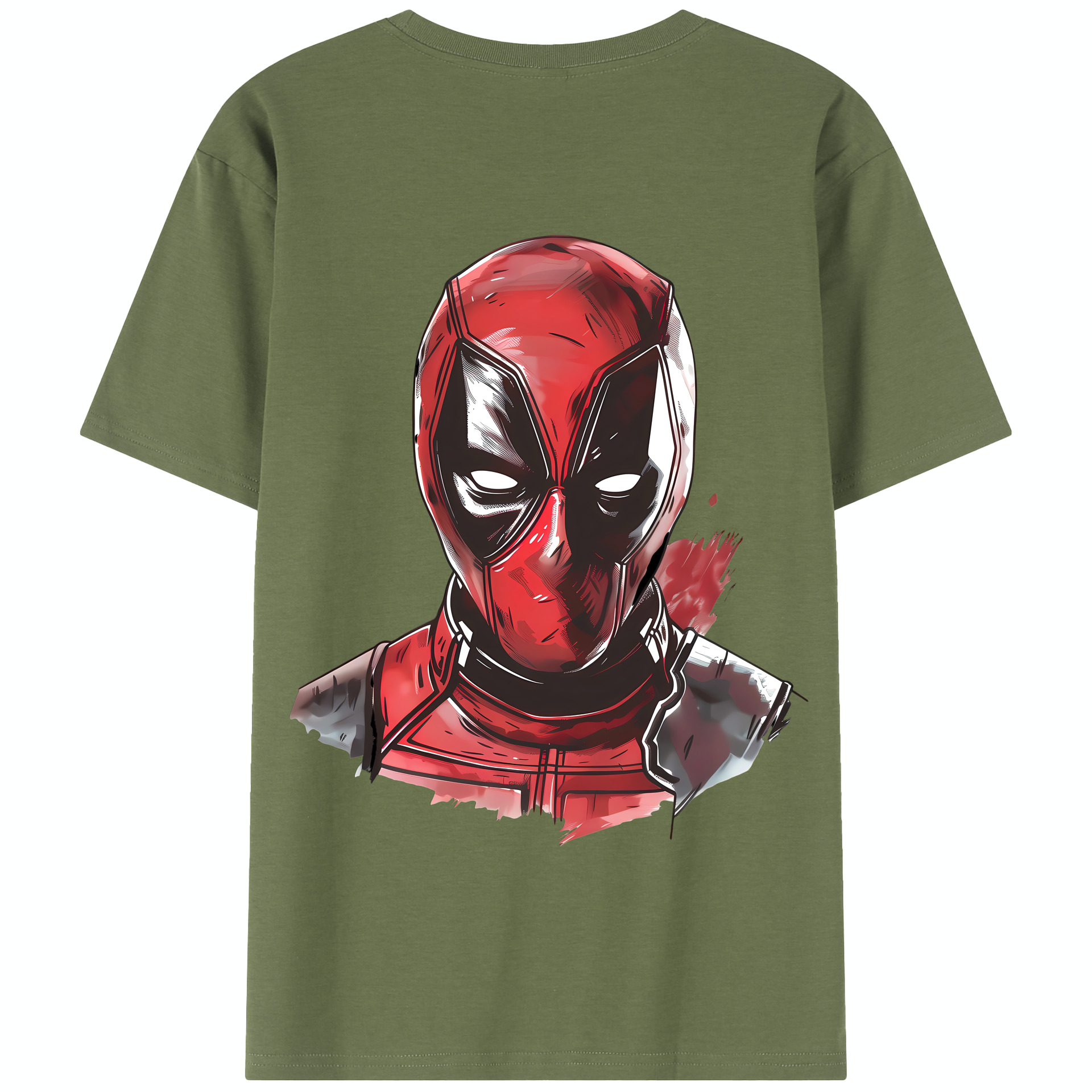（画像用） Deadpool デッドプール 綿100％半袖Tシャツ（背面プリント）